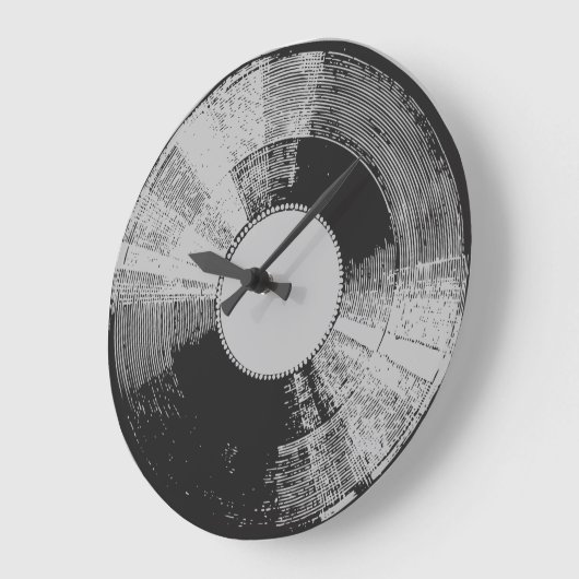 Bedrückte Vinyl-Uhr Große Wanduhr (Winkel)