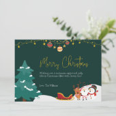 Bedruckte Weihnachtskarte Feiertagskarte (Stehend Vorderseite)