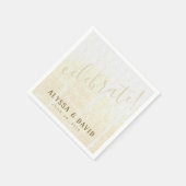 Bedrückte weiße Dreiecke Celebrate Napkin Serviette (Ecke)