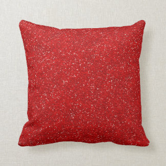 Bedruckter Glitzer Jeweled Red Sparkle Stilvolle I Kissen