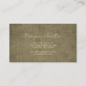 Bedrückter Grunge einfach Visitenkarte (Rückseite)