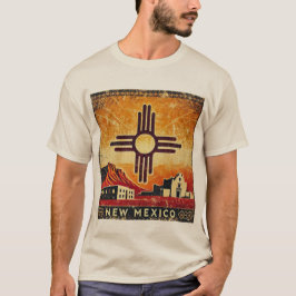 Bedrückter Grunge New Mexico T-Shirt