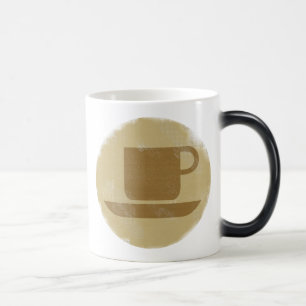 Bedruckter Kaffeebecher - Bild erscheint Verwandlungstasse