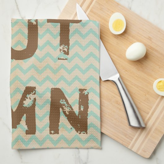 Bedrückter moderner Herbst Geschirrtuch (Viertel Falte)