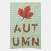 Bedrückter moderner Herbst Geschirrtuch (Vertikal)