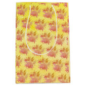 Bedrückter Paint Spritzer Dog Paw Print Mittlere Geschenktüte (Vorderseite)