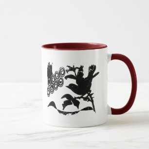 Bedruckter Rand - 2-seitiger Ringer-Mug Tasse