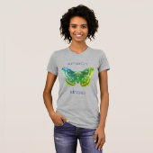 Bedrückter Schmetterling Nirvana T-Shirt (Vorne ganz)
