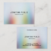 Bedrückter Text Moderne Abstrakte Kunst Visitenkarte (Vorne/Hinten)