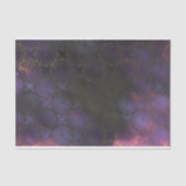 Bedrückter Verzierter dunkler Lila rosa Golddampfe Seidenpapier (Vorderseite)