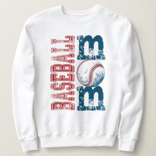 Bedrucktes Baseball-Saison-Mom-Sweatshirt mit Dist Sweatshirt