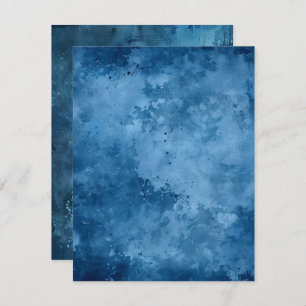 Bedrucktes blaues druckbares Scrapbook-Papier in T Einladung