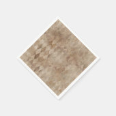 Bedrücktes Brawn Harlequin Paper Serviette (Ecke)