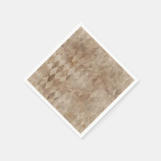 Bedrücktes Brawn Harlequin Paper Serviette (Ecke)