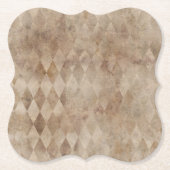 Bedrücktes Brawn Harlequin Paper Untersetzer (Vorderseite)