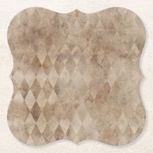 Bedrücktes Brawn Harlequin Paper Untersetzer (Vorderseite)