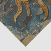 Bedrucktes Dekor-Tissuepapier mit Sonnenmotiv Seidenpapier (Detail)
