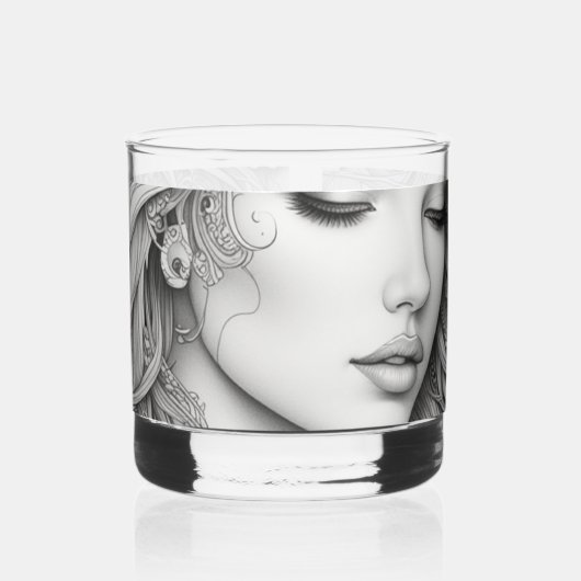 Bedrucktes Gesteinsglas: Faszinierende Schönheit m Whiskyglas (Links)