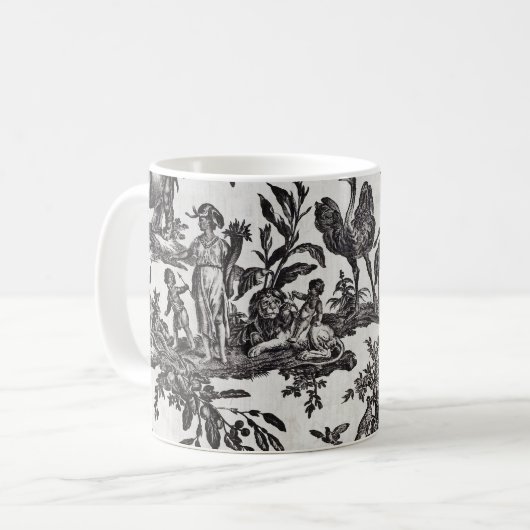 Bedrucktes Gewebe Kaffeetasse (Vorderseite Links)