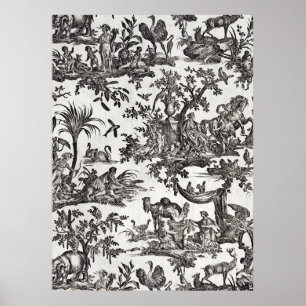 Bedrucktes Gewebe Poster