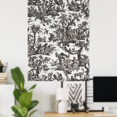 Bedrucktes Gewebe Poster (Heimbüro)