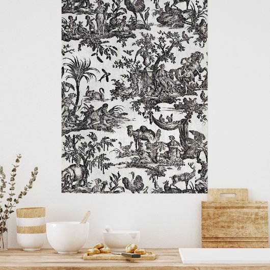 Bedrucktes Gewebe Poster (Küche)