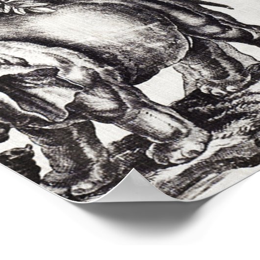 Bedrucktes Gewebe Poster (Ecke)