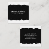 Bedrücktes Gewebe Quadratische Visitenkarte (Vorne/Hinten)