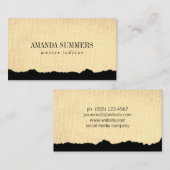 Bedrücktes Gewebe Visitenkarte (Vorne/Hinten)