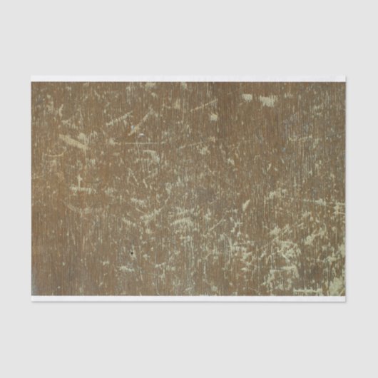 Bedrücktes, gewittertes braunes, gekratztes Holz Seidenpapier (Vorderseite)