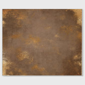 Bedrücktes Gold Brown Maroon Rust Wrap Geschenkpapier (Flach)