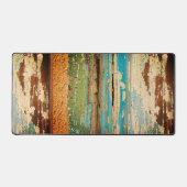 Bedrücktes Grunge mit geflochtenem lackiertem Holz Schreibtischunterlage (Vorderseite)