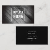 Bedrücktes Holz mit Verzierung und Vignette Visitenkarte (Vorne/Hinten)