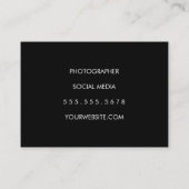 Bedrücktes Holz mit Verzierung und Vignette Visitenkarte (Rückseite)