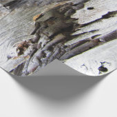 Bedrücktes Holzabwickelpapier Geschenkpapier (Ecke)