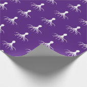 Bedrücktes Octopus-Design - Matte Wrapping Paper Geschenkpapier (Ecke)