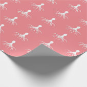 Bedrücktes Octopus-Design - Matte Wrapping Paper Geschenkpapier (Ecke)