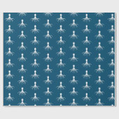 Bedrücktes Octopus-Design - Matte Wrapping Paper Geschenkpapier (Flach)
