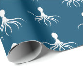 Bedrücktes Octopus-Design - Matte Wrapping Paper Geschenkpapier (Rolleneckpunkt)