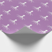 Bedrücktes Octopus-Design - Matte Wrapping Paper Geschenkpapier (Ecke)