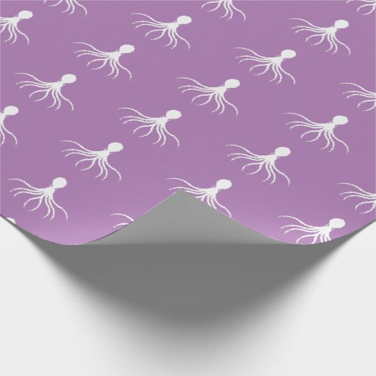 Bedrücktes Octopus-Design - Matte Wrapping Paper Geschenkpapier (Ecke)