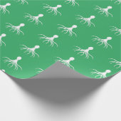 Bedrücktes Octopus-Design - Matte Wrapping Paper Geschenkpapier (Ecke)