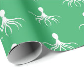 Bedrücktes Octopus-Design - Matte Wrapping Paper Geschenkpapier (Rolleneckpunkt)