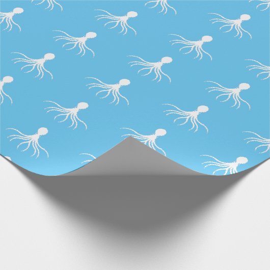 Bedrücktes Octopus-Design - Matte Wrapping Paper Geschenkpapier (Ecke)
