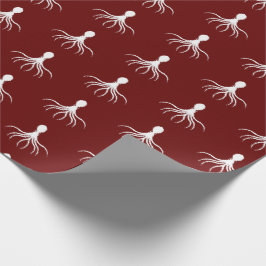 Bedrücktes Octopus-Design - Matte Wrapping Paper Geschenkpapier