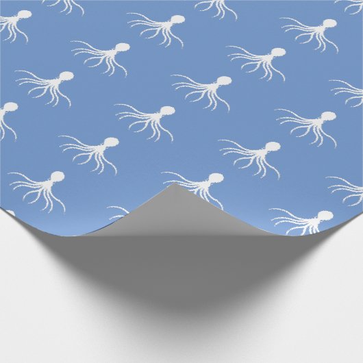 Bedrücktes Octopus-Design - Matte Wrapping Paper Geschenkpapier (Ecke)
