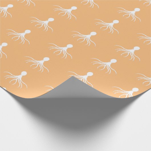Bedrücktes Octopus-Design - Matte Wrapping Paper Geschenkpapier (Ecke)