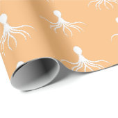Bedrücktes Octopus-Design - Matte Wrapping Paper Geschenkpapier (Rolleneckpunkt)