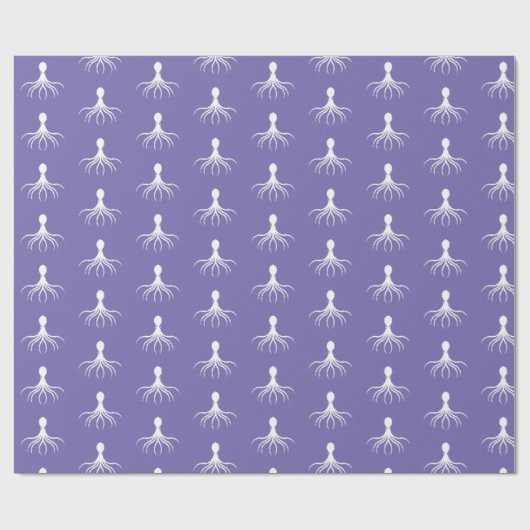 Bedrücktes Octopus-Design - Matte Wrapping Paper Geschenkpapier (Flach)