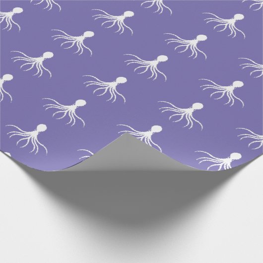 Bedrücktes Octopus-Design - Matte Wrapping Paper Geschenkpapier (Ecke)